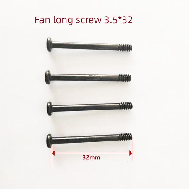 Chassis ultra-thin 15mm/25mm thick fan long screw 6#-32 threaded cold exhaust fan fixing screw M3.5