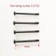 Chassis ultra-thin 15mm/25mm thick fan long screw 6#-32 threaded cold exhaust fan fixing screw M3.5