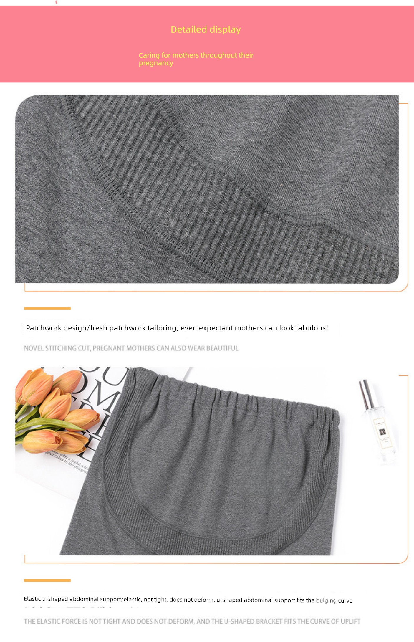 Maternity Pants for Autumn, Thin Fleece, Outerwear, Belly Support Pants, Trendy Mom Style, Non-Tightening on the Belly during Pregnancy, Winter — 6