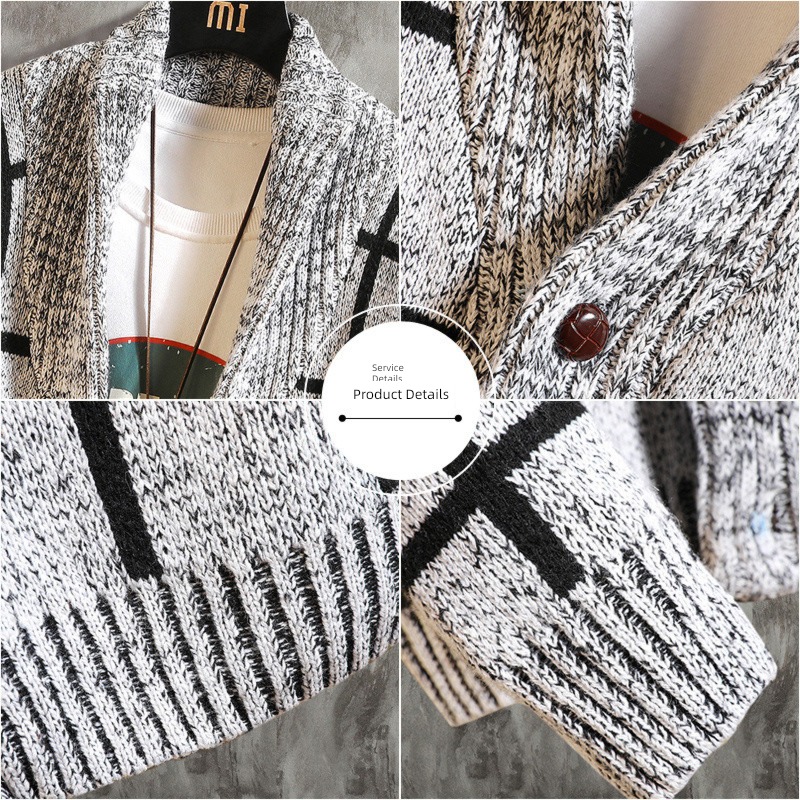 trend Korean version Self-cultivation lattice Wear out Thick style Sweater
