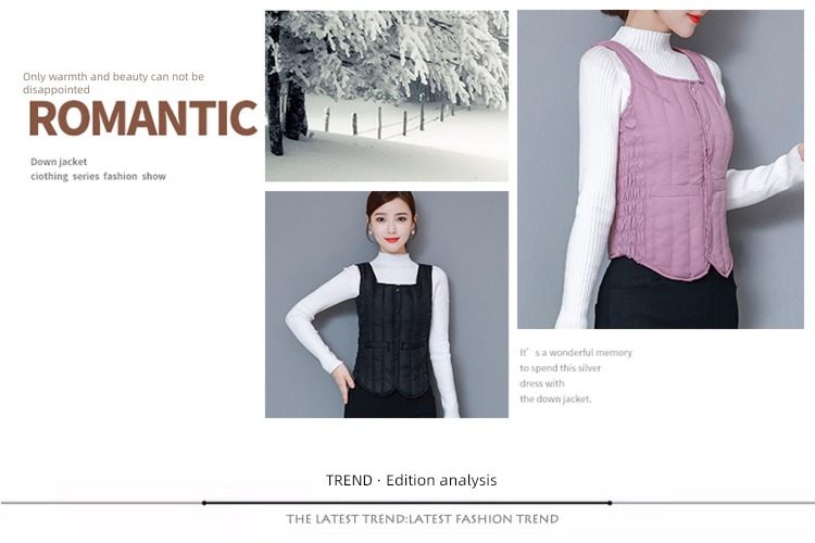 have cash less than that is registered in the accounts Korean version Warm clothing Middle aged and elderly Down cotton Vest