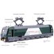 Alloy Locomotive Model 1 87 Harmony Electric Locomotive Double-decker Passenger Alloy Sound-optical Toy Vehicle