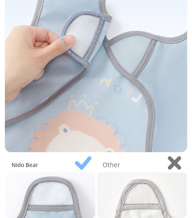 Niduoxiong Fall and Winter Eating Complementary Food Bib Children Overclothes — 14