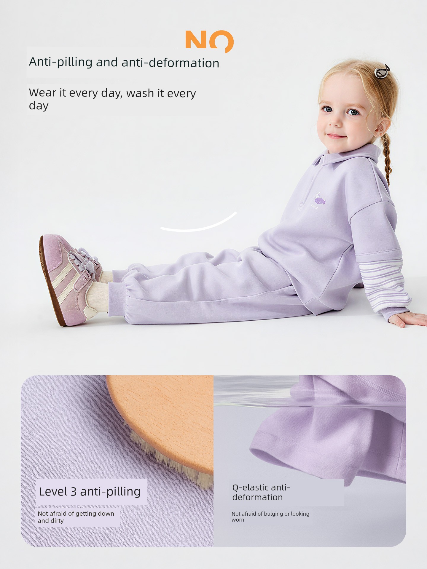 Mini Bala Boys and Girls Baby Set Polo Collar Fake Two-Piece Sweatshirt and Pants 2-Piece Set Autumn New Arrival