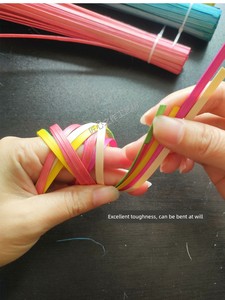 Bamboo Strip Bamboo Bamboo Bamboo Color Handmade DIY Bamboo Woven Material Bamboo Woven Painting Non-Heritage Bamboo Wov