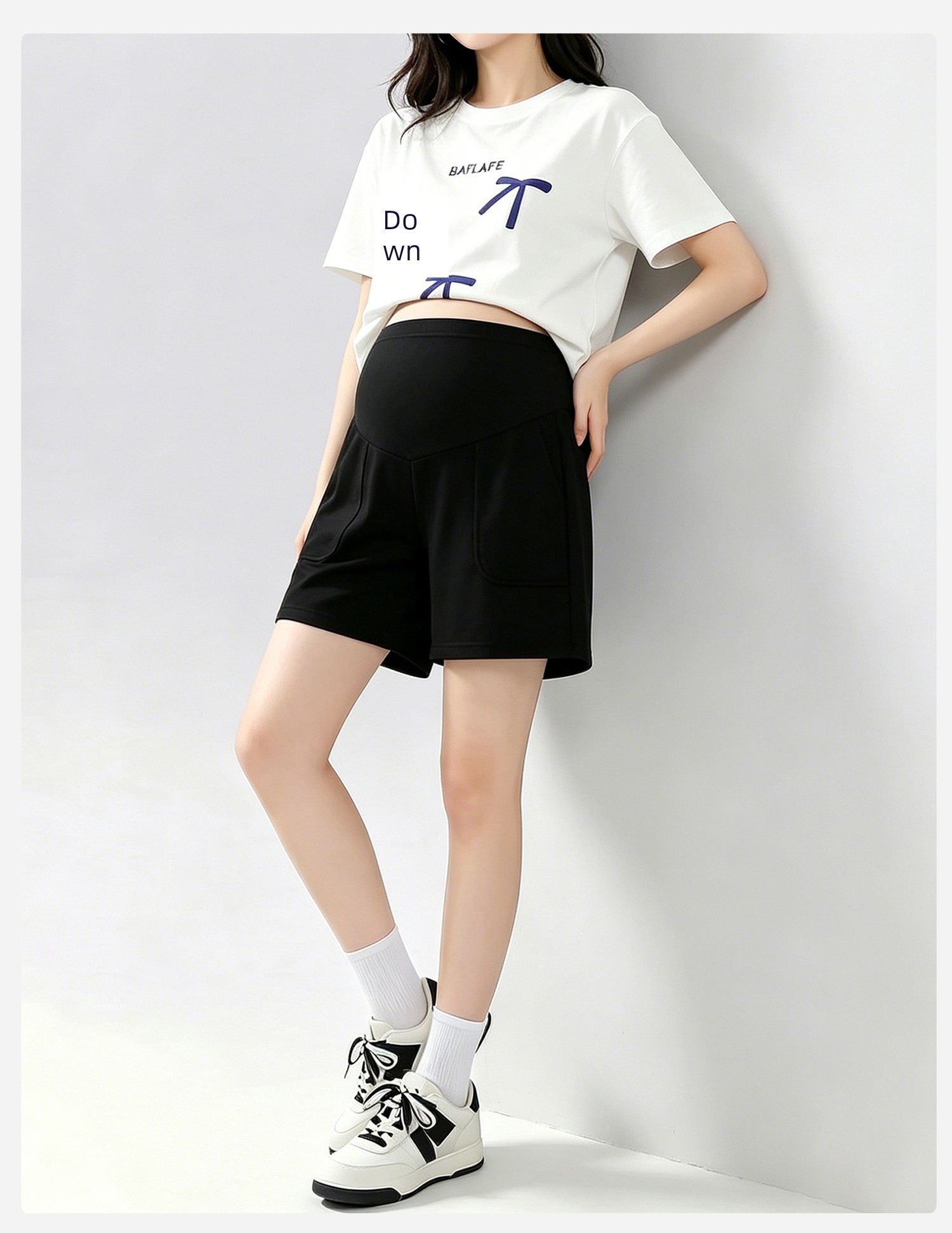 Jq Jingqi Maternity Shorts for Summer 2026 New Thin Style Five-Point Pants, Non-Tightening on the Belly during Pregnancy, Maternity Wear — 16
