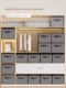 Clothing storage box foldable household clothing storage basket dormitory storage box