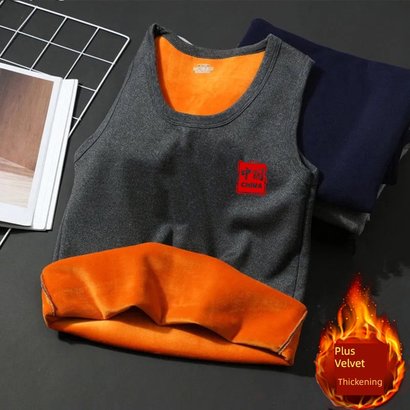 Autumn and winter Interpenetrating waistcoat Vest Self-cultivation keep warm vest