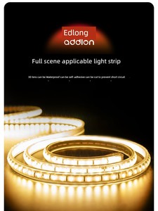 Light Strip LED Strip Self-Adhesive Background Decoration Cob Three Colors Outdoor Waterproof Living Room Ceiling Atmosp