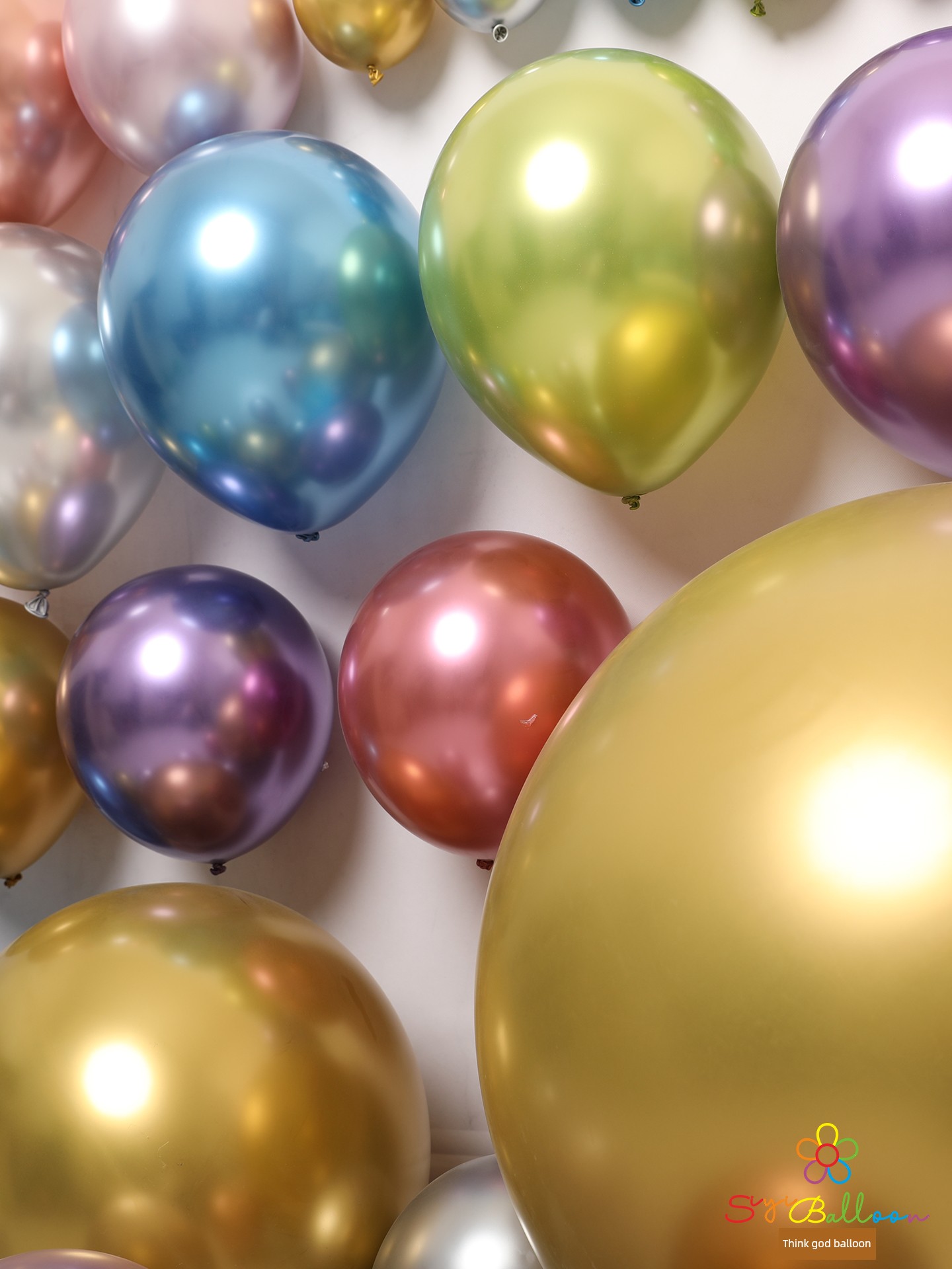 36-Inch Metal Circle Party Rubber Balloons