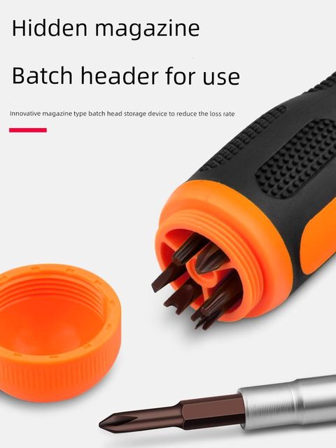 Ratchet magnetic dual-purpose screwdriver set, cross one-shaped double-head manual industrial-grade screwdriver, screwdriver