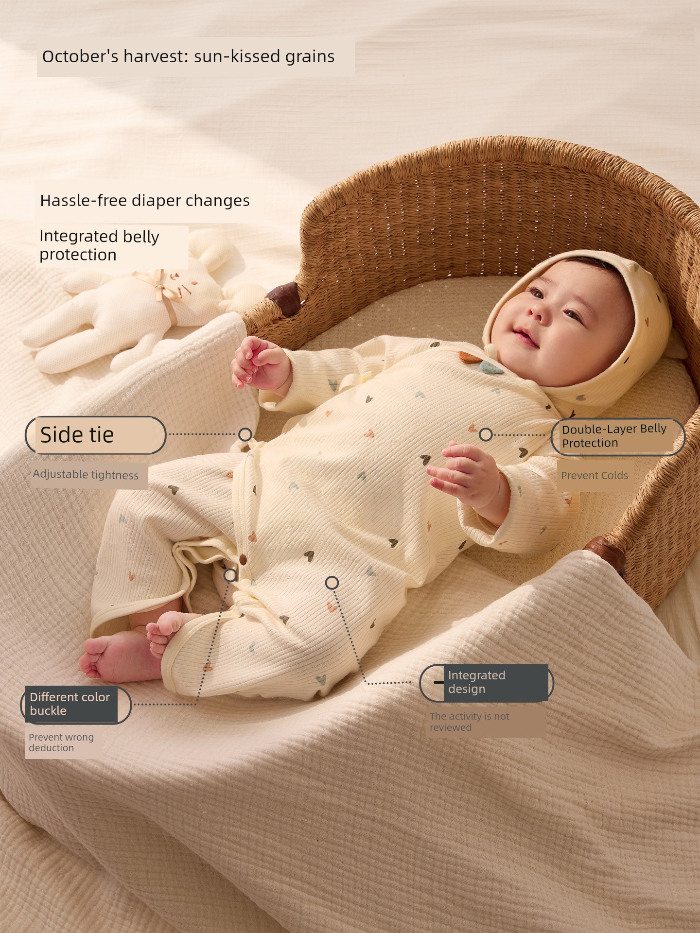 [119 Yuan/Choose Any 3 Items] October Crystal Four Seasons Baby Clothes Romper Baby Jumpsuit Baby Clothes — 3
