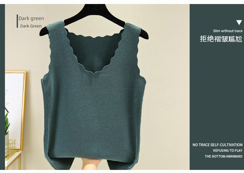 Double faced velvet Self heating Self-cultivation pure cotton Undershirt vest
