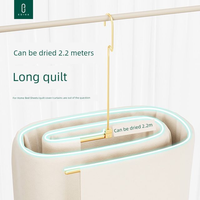 Spiral clothes drying rack bed sheet drying artifact foldable quilt cover quilt cover quilt special clothes hanger balcony cooling quilt