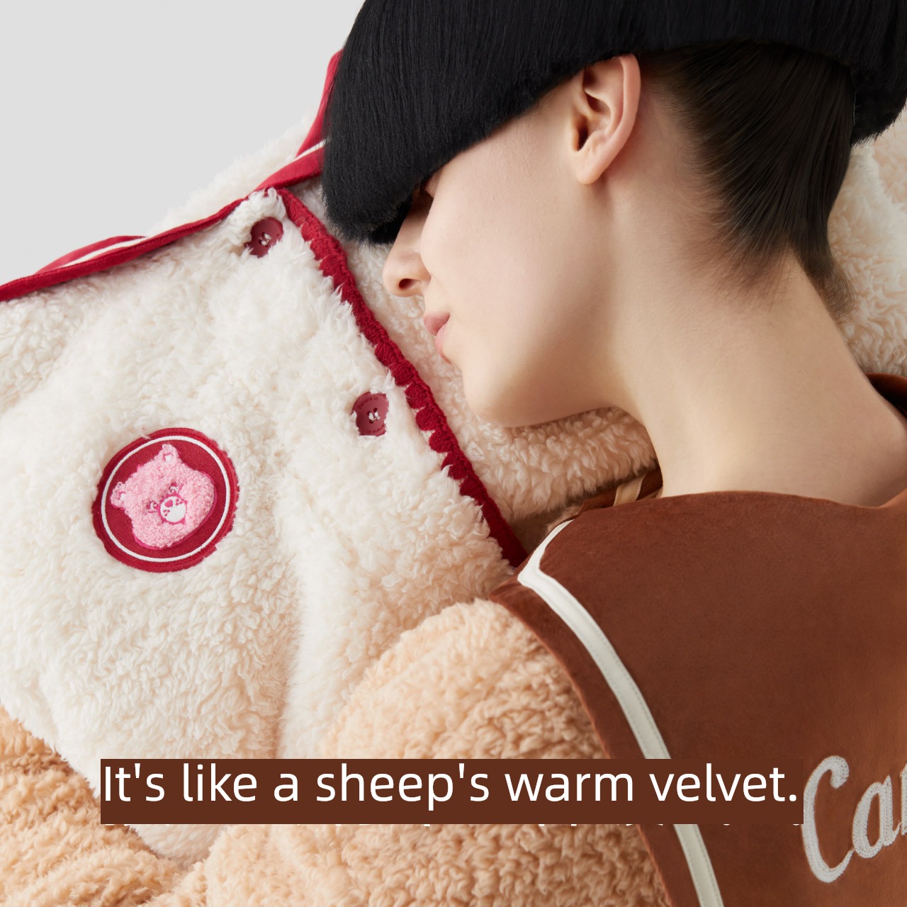 Jiaonei jointly Lamb cashmere men and women suit lovers pajamas