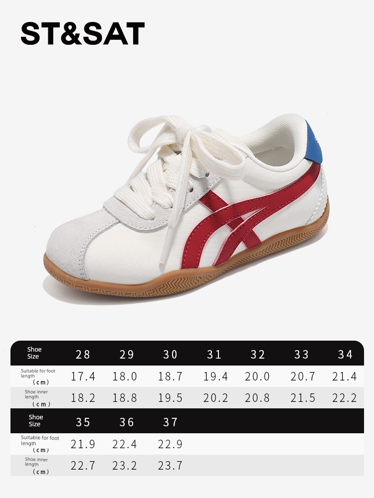 Saturday Children's Shoes Red German Training Shoes for Girls 2026 Spring New Model Children's Non-Slip Campus Girls' Casual Sports Shoes — 6