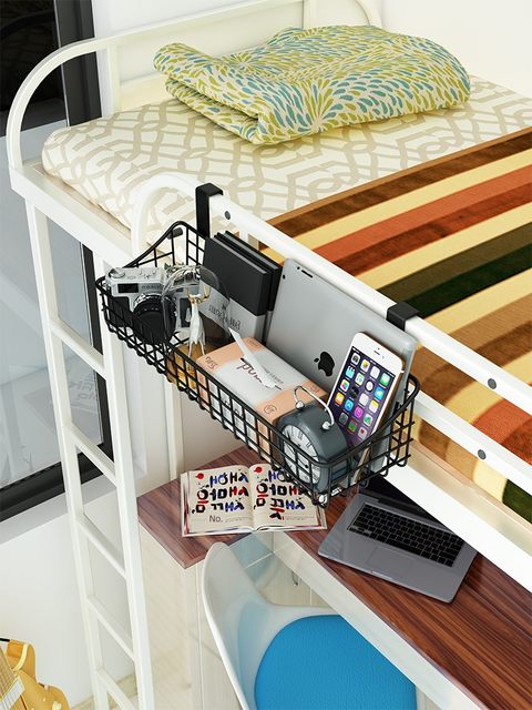 Dormitory artifact bedside rack storage basket storage basket bathroom drain storage basket hook kitchen storage rack