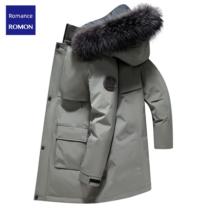Romon Extremely cold keep warm Medium and long term leisure time Down Jackets