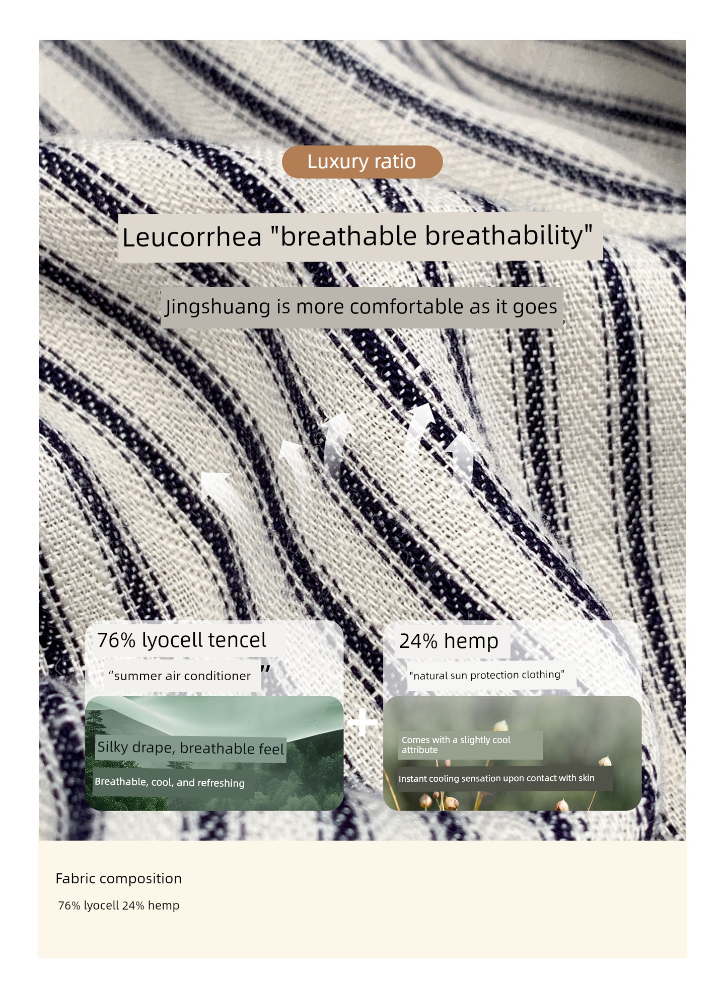 Zma Vertical Stripe Linen ● Maternity Pants Summer Thin Style 2026 Summer Collection Relaxed Loose Wide-Leg Pants Pregnancy Long Pants — 6