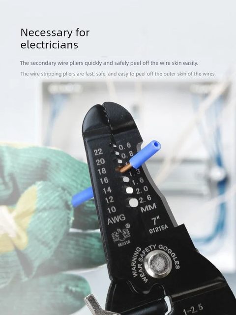 Eagle Seal Wire Stripping Pliers Electrician Dial Wire Sliding Tools Pressure Scissors Wire Sliders Multi-functional