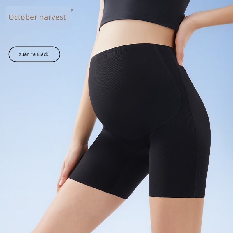 October Crystal Maternity Safety Pants Anti-Exposure Dry Breathable Seamless Invisible No-Need-Underwear-Over-Pants Women's Summer Thin Style — 2