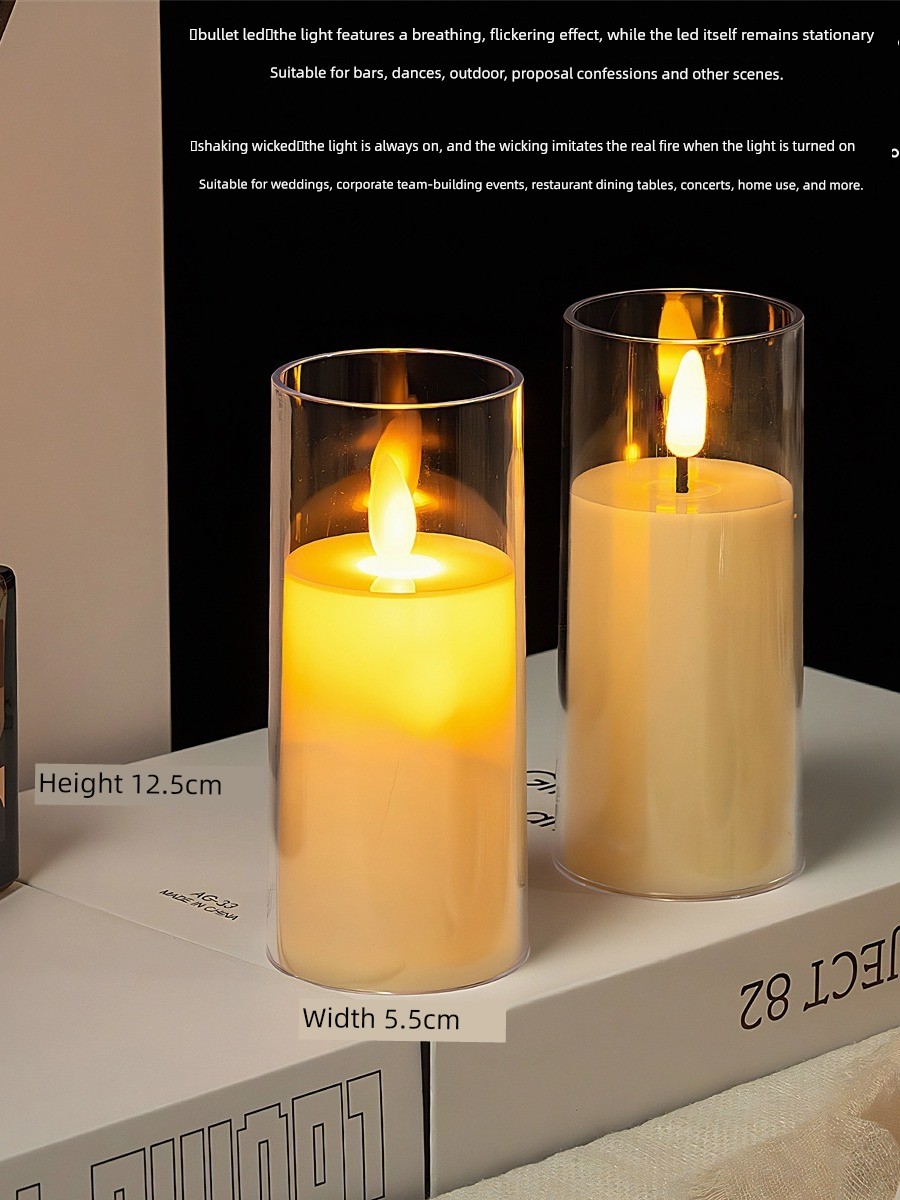 Led Simulated Electronic Candle Light, Wedding Photography Decoration, Romantic Candlelight, Birthday Simulated Candle Atmosphere Light