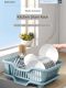 Drain basket bowl and plate rack kitchen bowl and plate storage rack sink tableware storage rack household countertop cupboard tableware storage
