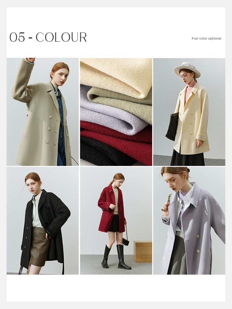 Van schlan 22FS4104 Medium and long term Woollen overcoat