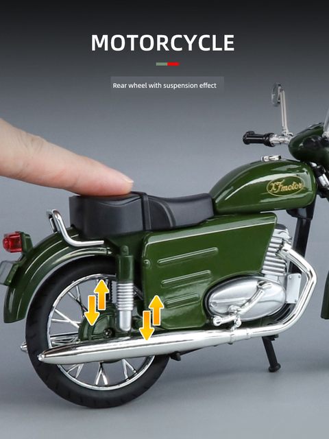 1 10 alloy vintage happiness 250 motorcycle collection ornaments simulation sound and light nostalgia rural motorcycle gift men