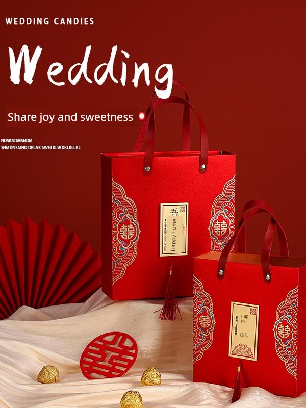 New Frosted Chinese-Style Wedding Housewarming Cute Baby Engagement Drawer Candy Box Towel Gift Box Wedding Return Gift Box