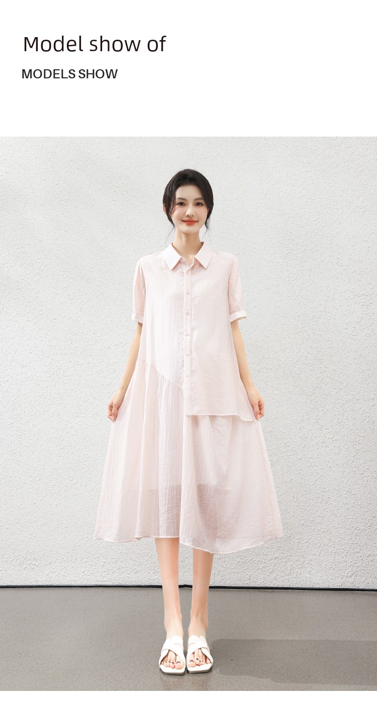 Forencos Maternity Dress 2026 New Loose Tencel Dress Summer Thin Mid-Length Dress Elegant Outfit — 10