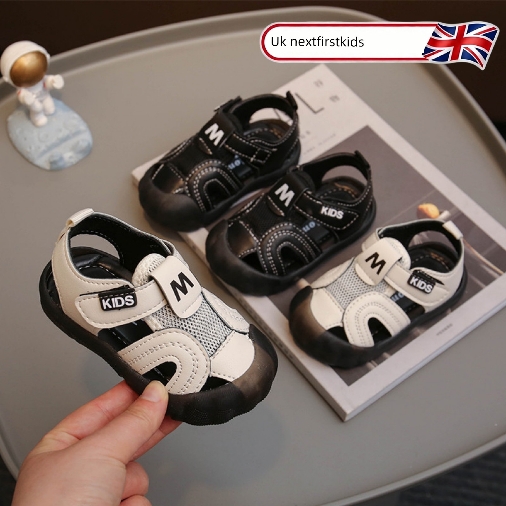 British Infant Boys' Sandals, Toddler Shoes, Summer Non-Slip Soft-Soled Girls' Shoes, 0-1-2 Years Old Boys' Functional Shoes