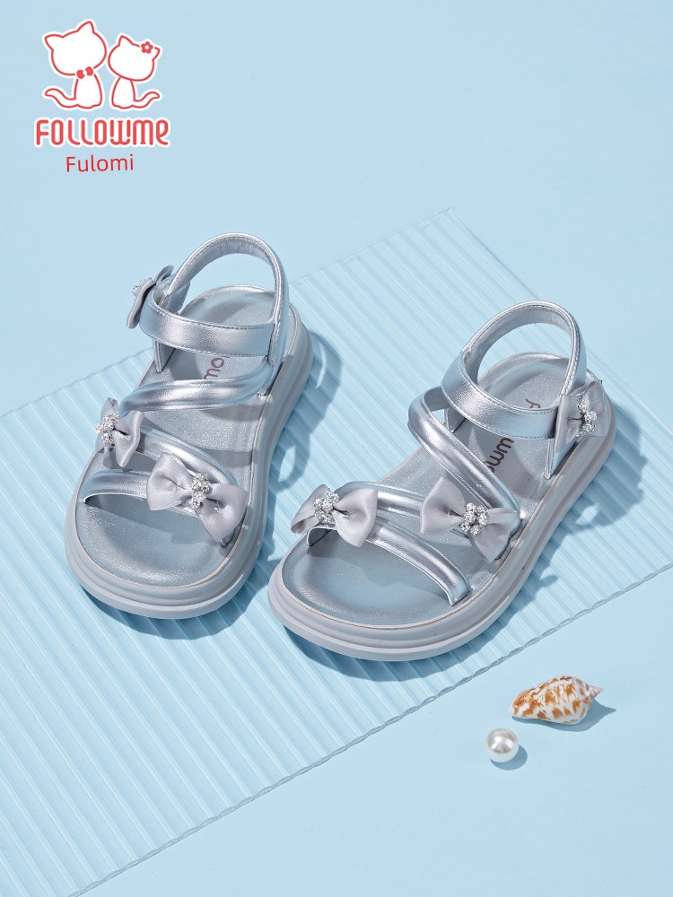 Fuluo Mi Girls' Sandals Kidsren's Summer Shoes 2026 Summer New Soft-Soled Sports Baby Girl Princess Shoes — 3
