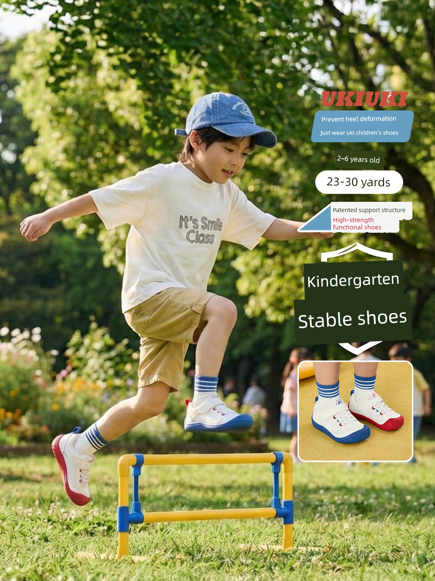 Ukiuki Baby Wide-Fit Toddler Shoes Kindergarten Indoor Boys' Shoes 2026 Autumn New Breathable Non-Slip Functional Shoes