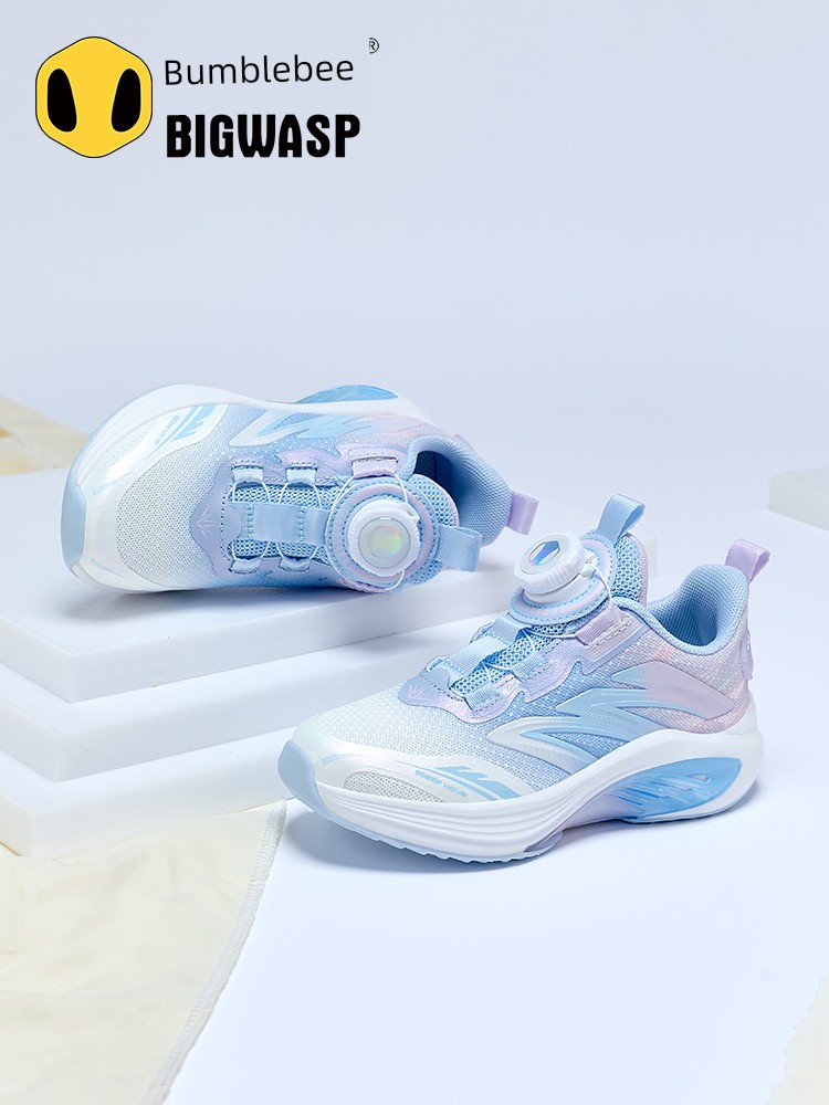 Bumblebee Girls' Sports Shoes Autumn New Comfortable Children's Student Shoes Little Girls' Mesh Breathable Running Shoes — 5