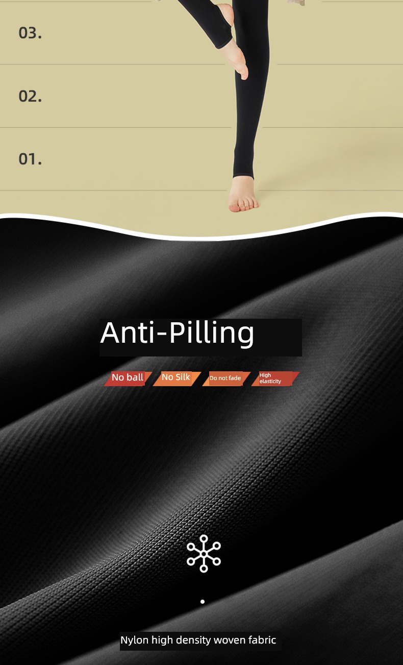 spring and autumn Thin money Plush black pressure Thin legs Leggings