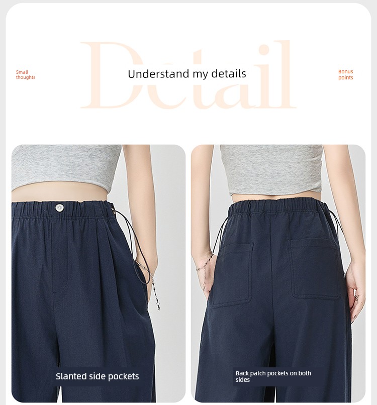 Maternity Pants for Autumn That Don'T Squeeze the Belly, Wide-Leg Pants for Summer, Thin Straight-Leg Pants for Pregnant Women, Petite Long Pants for — 10