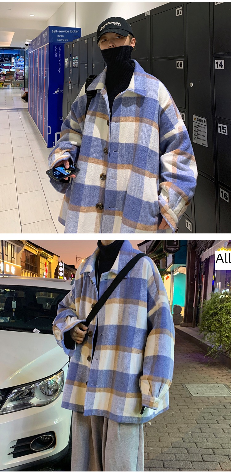 winter Port style chic Korean have cash less than that is registered in the accounts Woollen overcoat