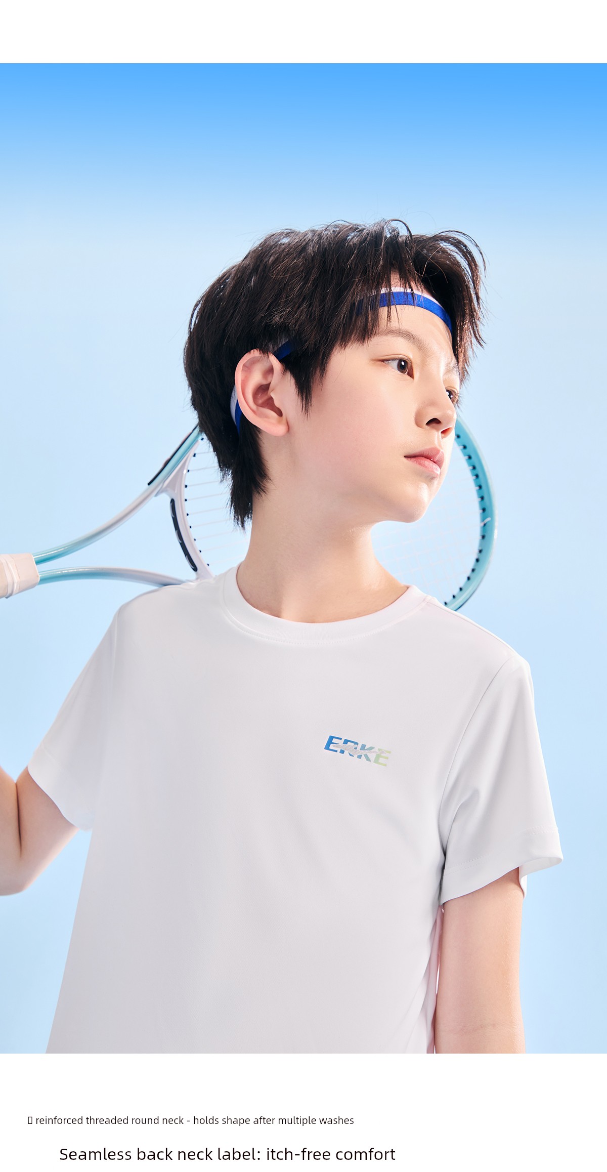 Hongxing Erke Quick Drying Clothes Sports Breathable Half Sleeve Children's Clothing — 16
