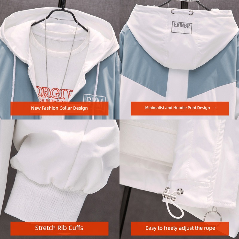 Korean version winter cotton-padded clothes easy pilot Hooded loose coat