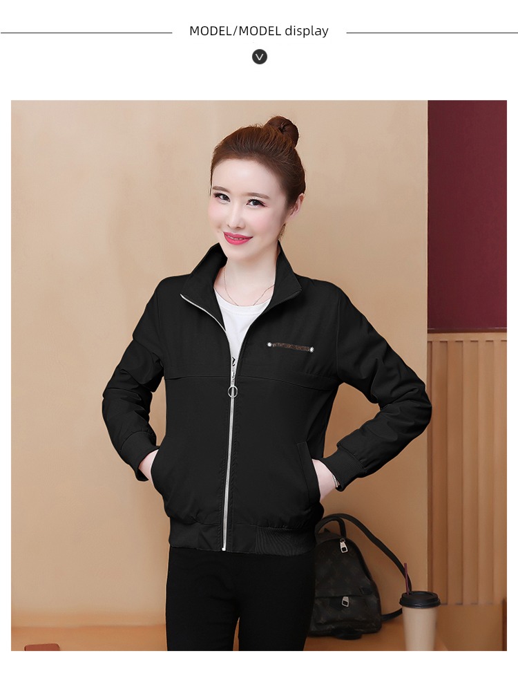 Plush thickening leisure time ma'am Autumn and winter clothes Jacket
