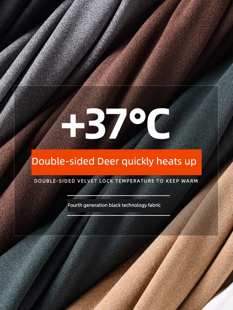 Half high collar keep warm Autumn clothes Double faced velvet Long sleeve Undershirt