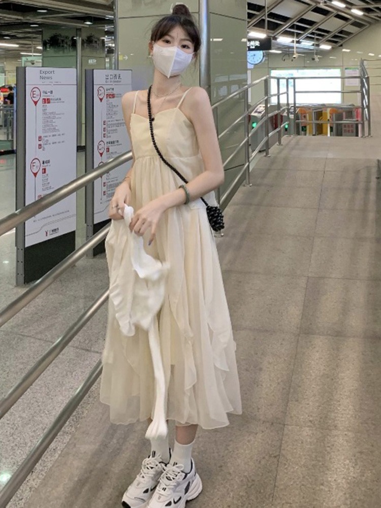 Design Tea break Dress Minority Two piece suit camisole