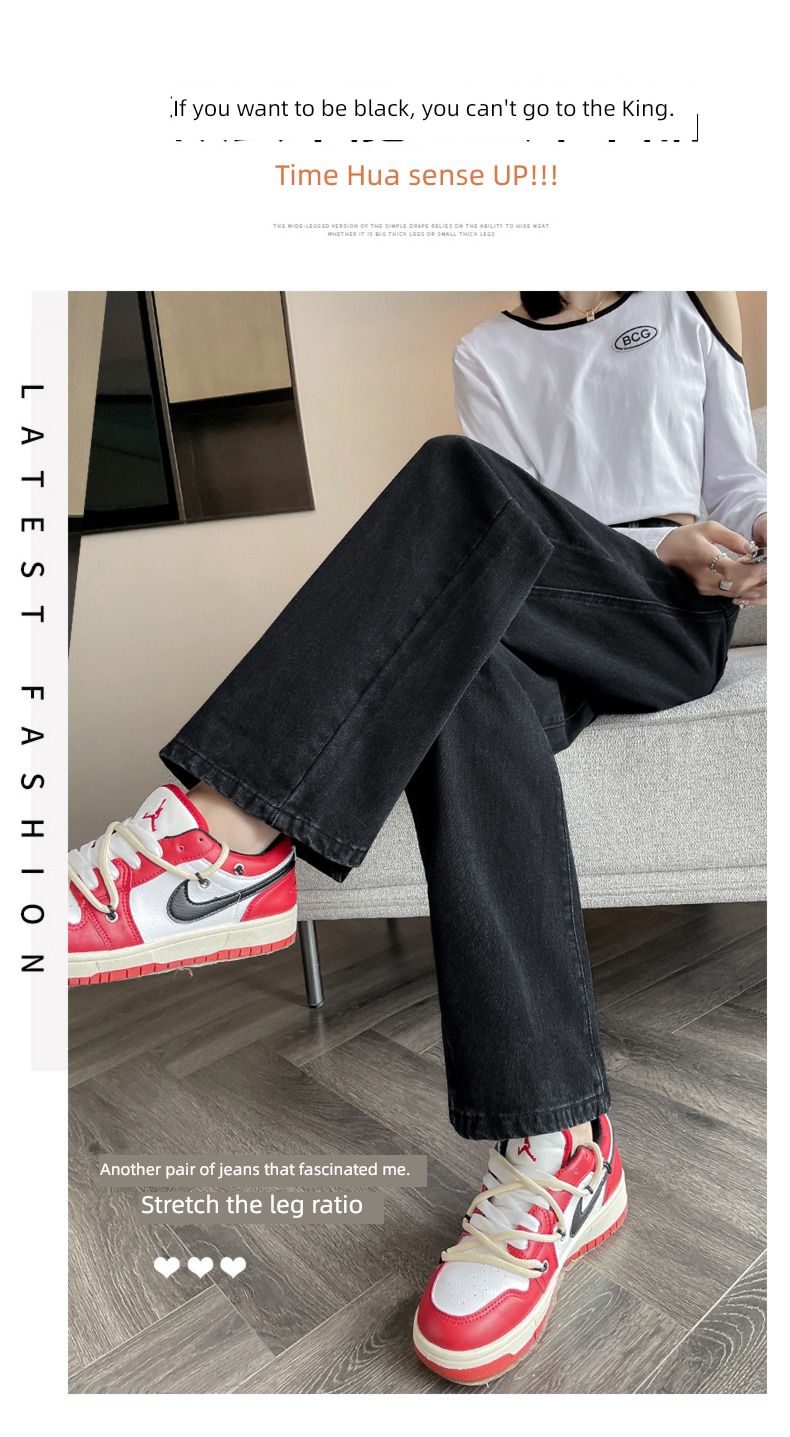 High waist spring and autumn winter 2022 new pattern Jeans