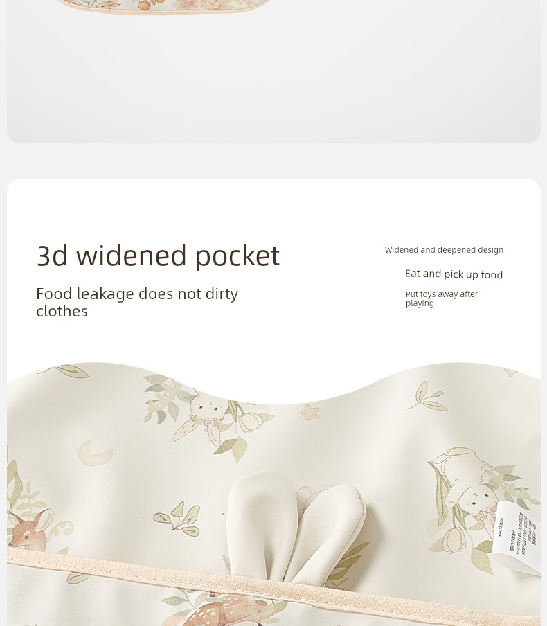 Baby Smock, Kidsren's Eating Bib, Baby Food Supplement, Waterproof and Anti-Dirty, Lace Sleeves for Baby Girls, Summer Thin Apron — 13