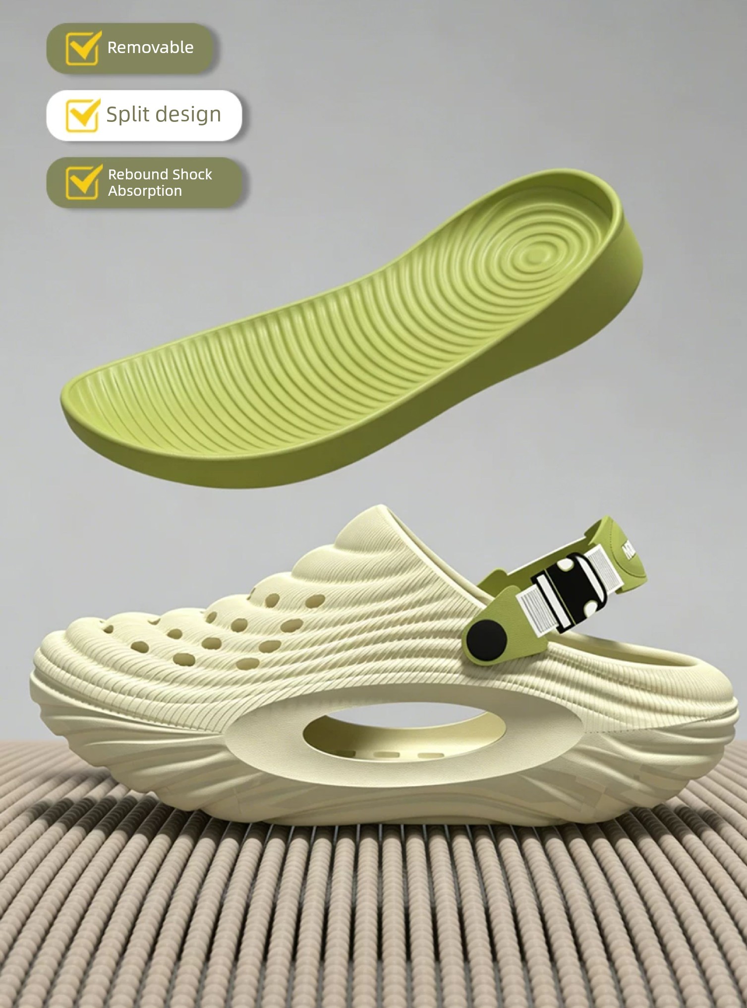 Children's Croc Shoes Boys 2026 New Summer Youth Beach Non-Slip Sandals for Older Kids Boys' Outdoor Wear — 3