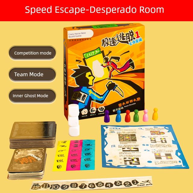 Escape Room Board Game Card Children Parent-Child Extreme Escape Strategy Adult Leisure Party Tabletop Game Cards