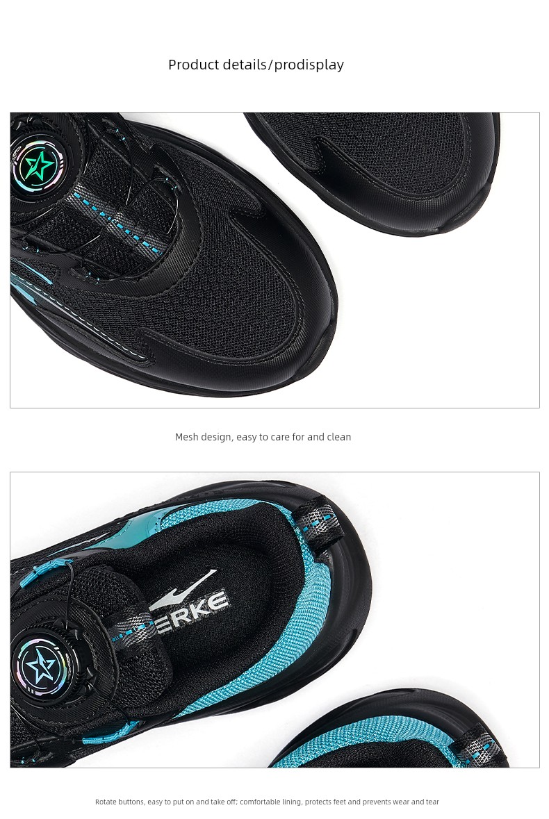Ling Yue 3 | Hongxing Erke Kidsren's Shoes, Kidsren's Sports Shoes, Autum Mesh Youth Running Shoes, Boys' New Shoes — 30