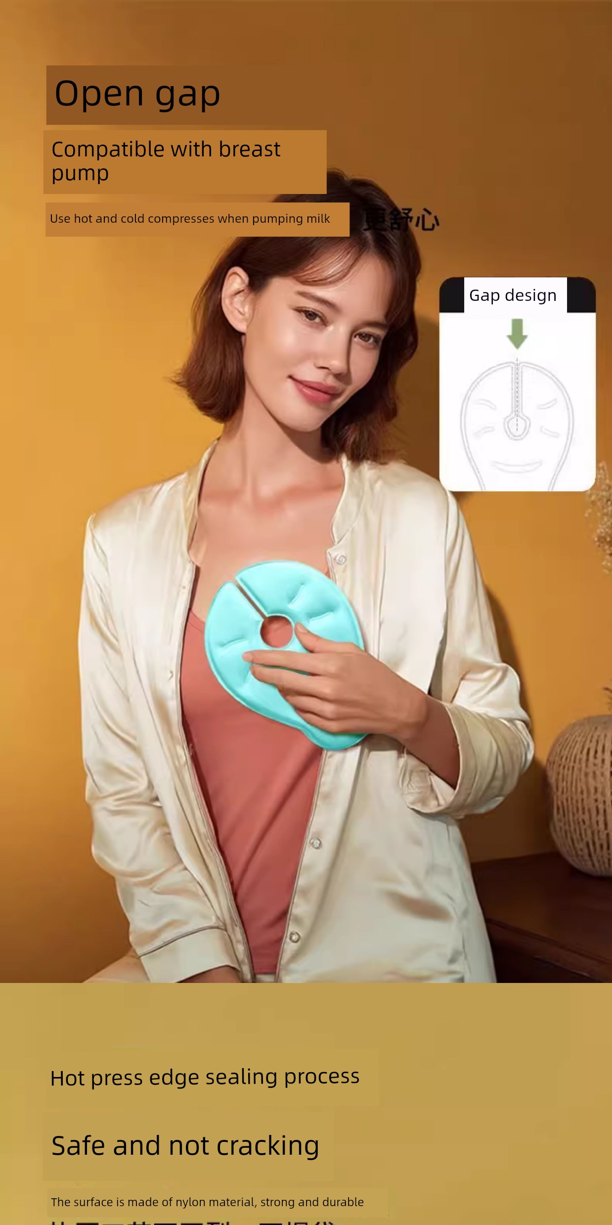 Breast Hot and Cold Compress Pads for Breast Swelling, Breast Compress for Milk Flow, Breast Cold Compress Patch, Magic Ice Pack for Postpartum Women to — 7