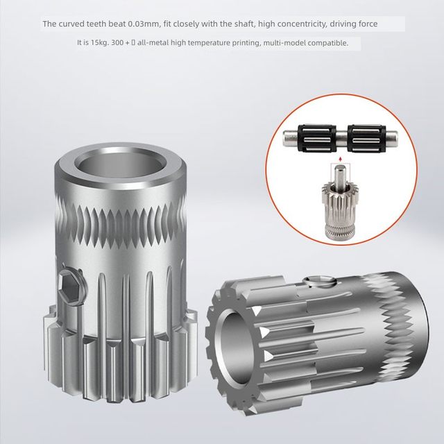 CREATIVITY3D Printer Accessories EnderBMG Bowden High Quality Hardened Steel Wear-resistant Double Gear Feed